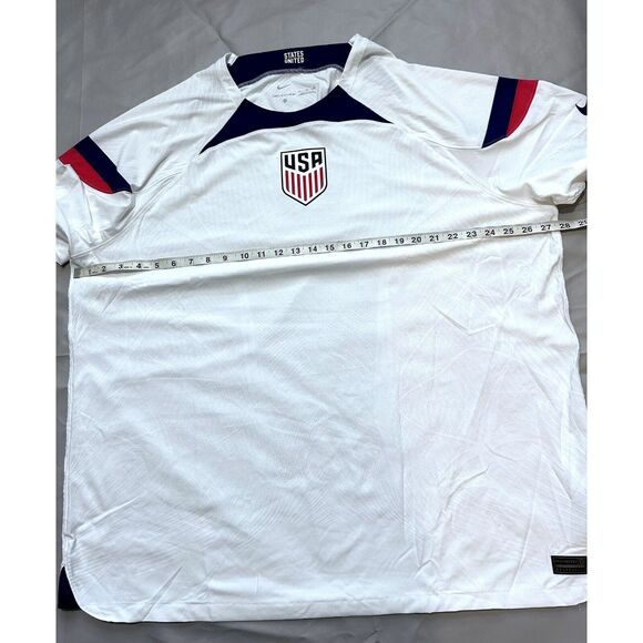 NIKE Men’s 3X USA National Team USMNT soccer 2022/2023 Vapor Jersey DN0638-101 - Picture 11 of 11